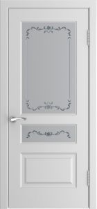 Купить ульяновские двери, Модель L-2 со стеклом, белая эмаль в Москве в интернет-магазине dveri-doors.com