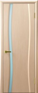 Купить межкомнатную дверь "Клеопатра -1", белёный дуб, стекло белое / Фабрика Ульяновск в Москве в интернет-магазине dveri-doors.com