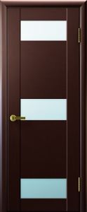 Хеопс, шпонированная дверь, венге, стекло белое / Фабрика "Современные двери" Ульяновск