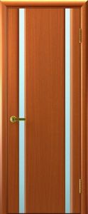 "Синай-2", шпонированная дверь, анегри, стекло белое / Фабрика "Современные двери" Ульяновск