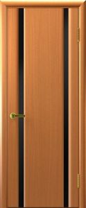 Купить "Синай-2", шпонированную дверь, анегри, стекло чёрное / Фабрика "Современные двери" Ульяновск в Москве в интернет-магазине dveri-doors.com