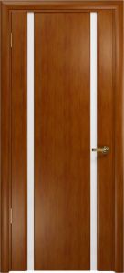 Ульяновские двери, Спация-2, Цвет анегри, дверь шпонированная, Стекло белое. 