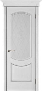 Купить двери Белорусии  ЛИРА | Шпон дуба, серебренная патина, стекло в Москве в интернет-магазине dveri-doors.com
