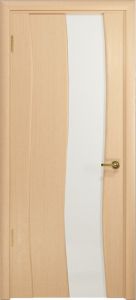 Купить ульяновскую дверь, "Арт Деко"Вэла арт белёный дуб Стекло белое в Москве в интернет-магазине dveri-doors.com
