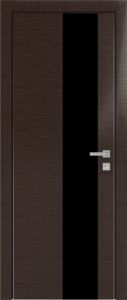 Z5 Венге Кроскут, чёрное стекло.   PROFIL DOORS (профиль дорс) 